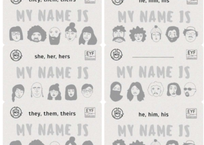 Gender-sensitive name tags